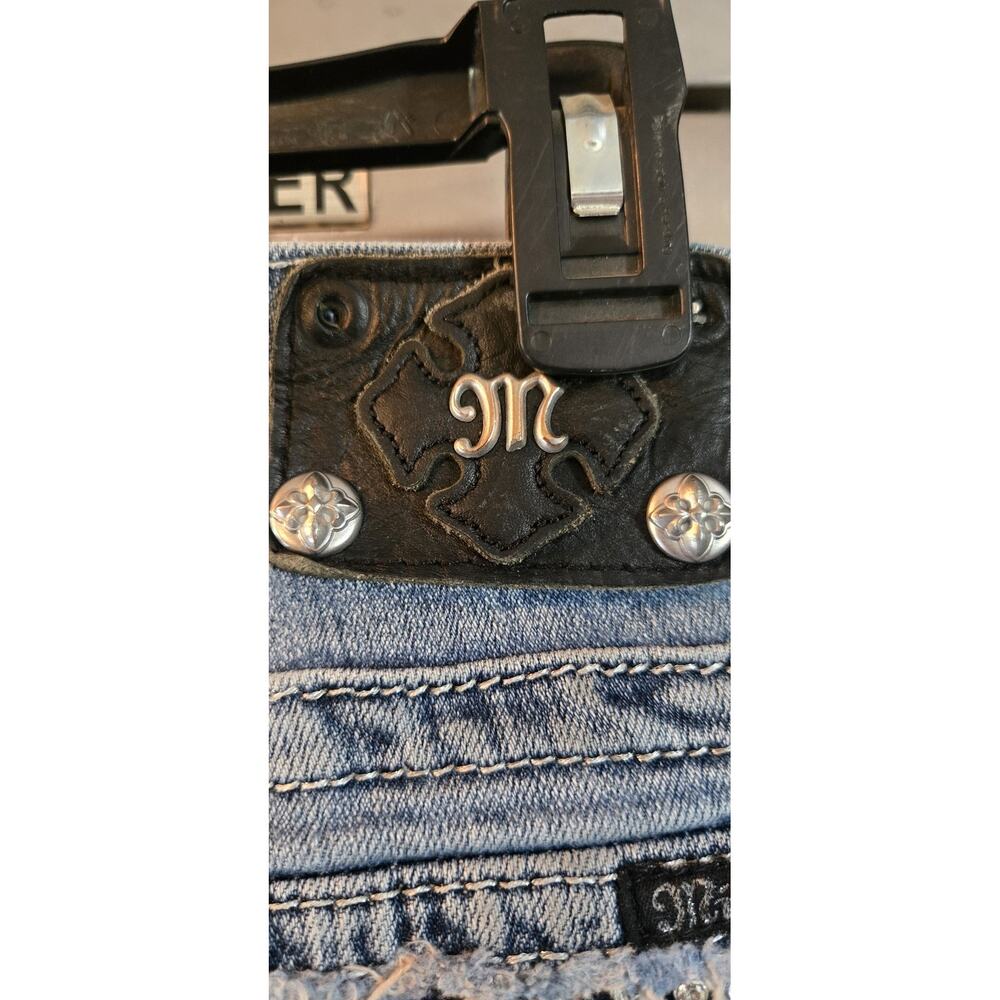 Miss Me Rhinestone Pocket Bootcut Jeans Women's Size 28